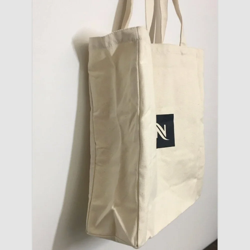 Nespresso Upcycled Canvas Tote Bag Cream